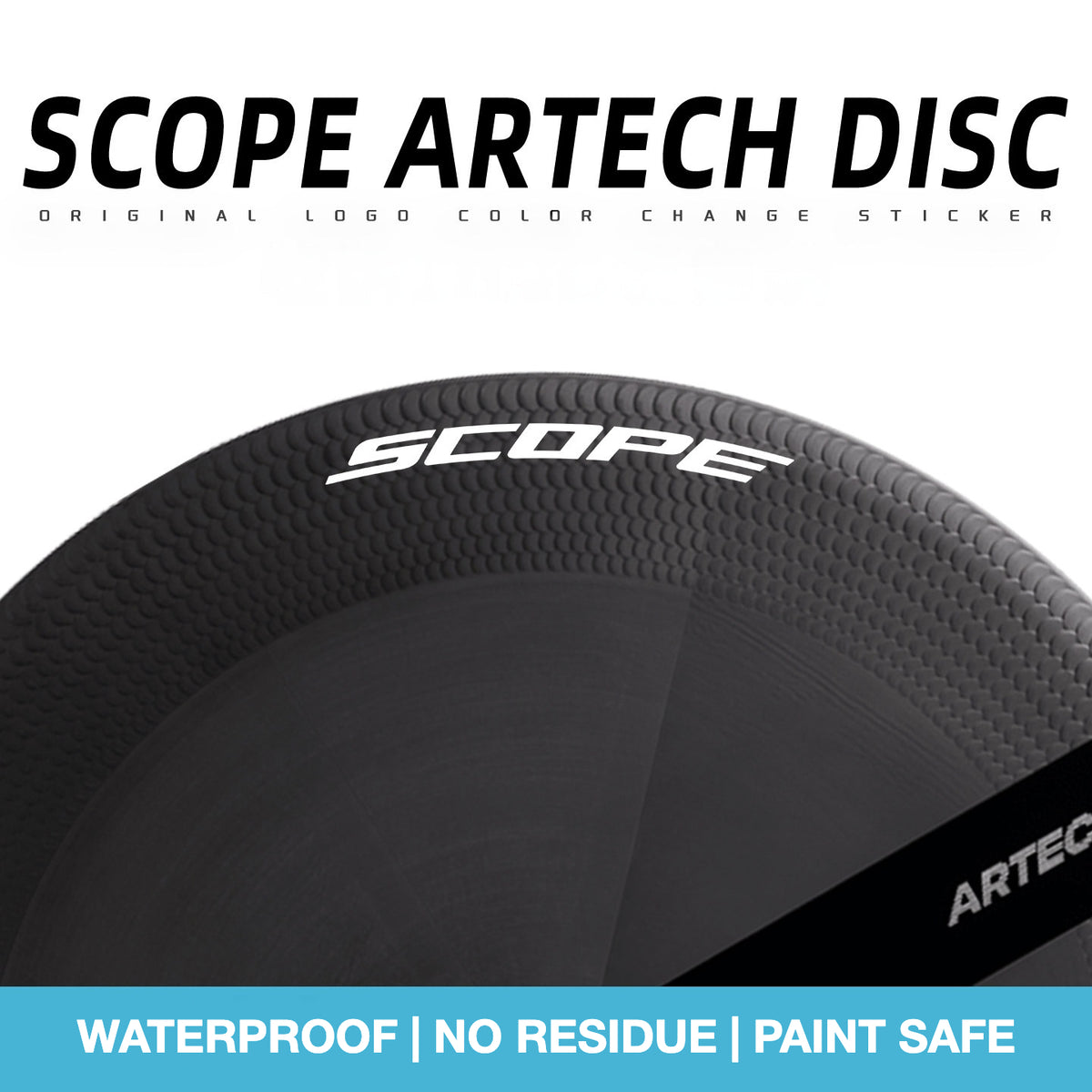 Scope Artech DISC Wheel Decal Sticker Kit – Logo Cover & Color Change