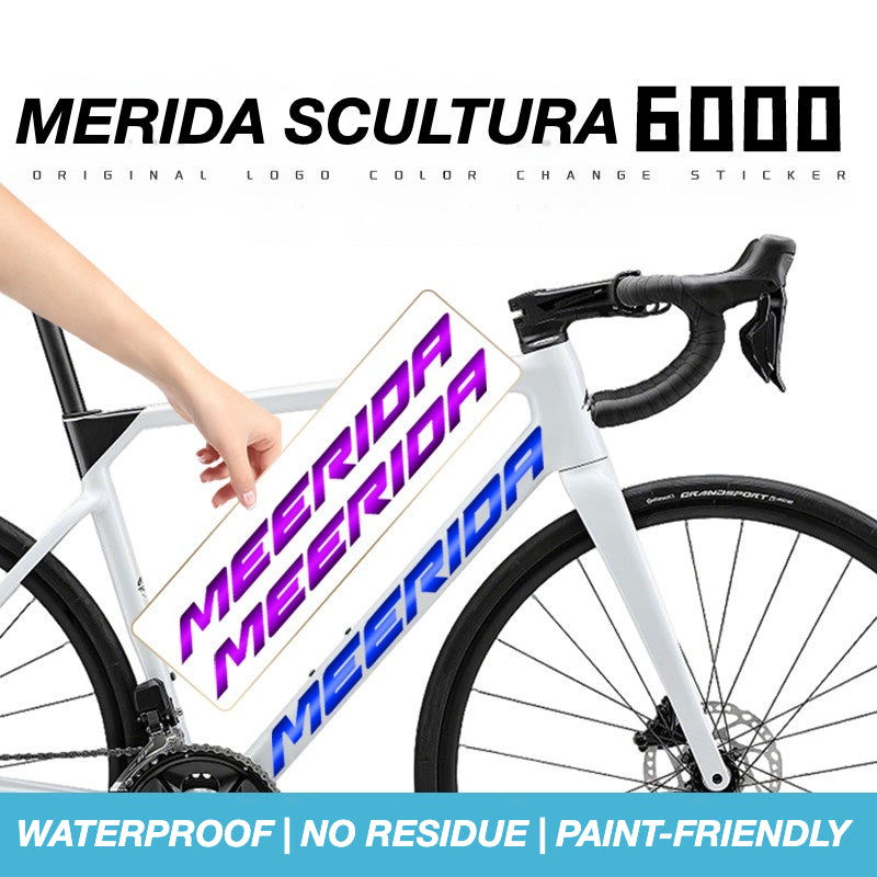 Adesivos Personalizados com Logo OEM para Quadro de Bicicleta de Estrada Merida Scultura 6000 | Etiquetas de Sobreposição à Prova d'Água