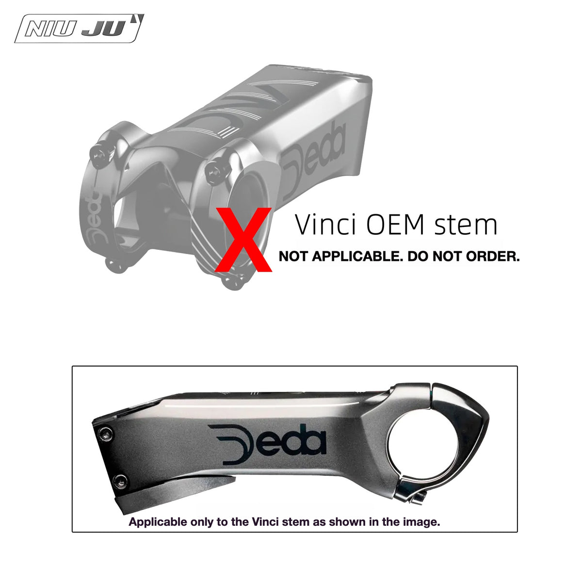 Support de compteur NIUJU DEDA Vinci DCR | Support intégré pour Garmin, Wahoo et GoPro