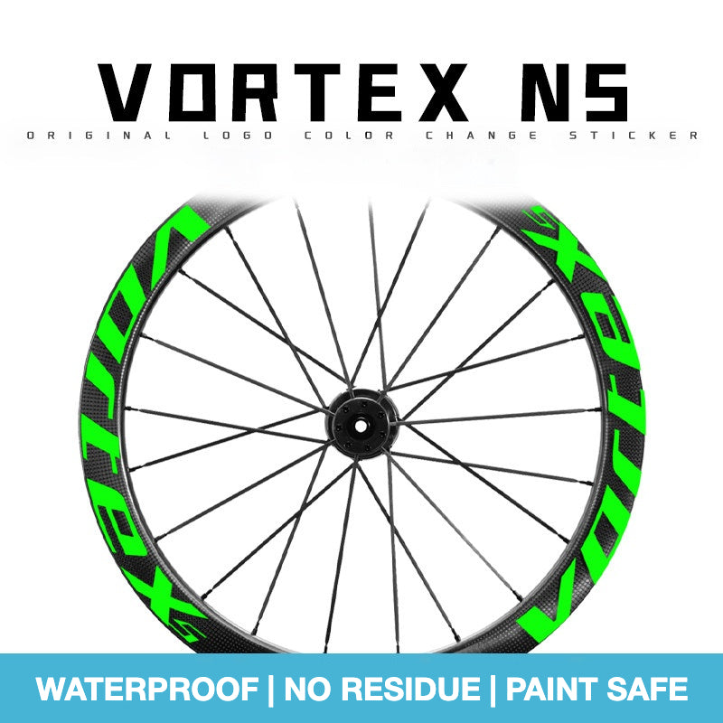 Vortex N5 Wheel Decal Sticker Kit – Logo Cover & Color Change