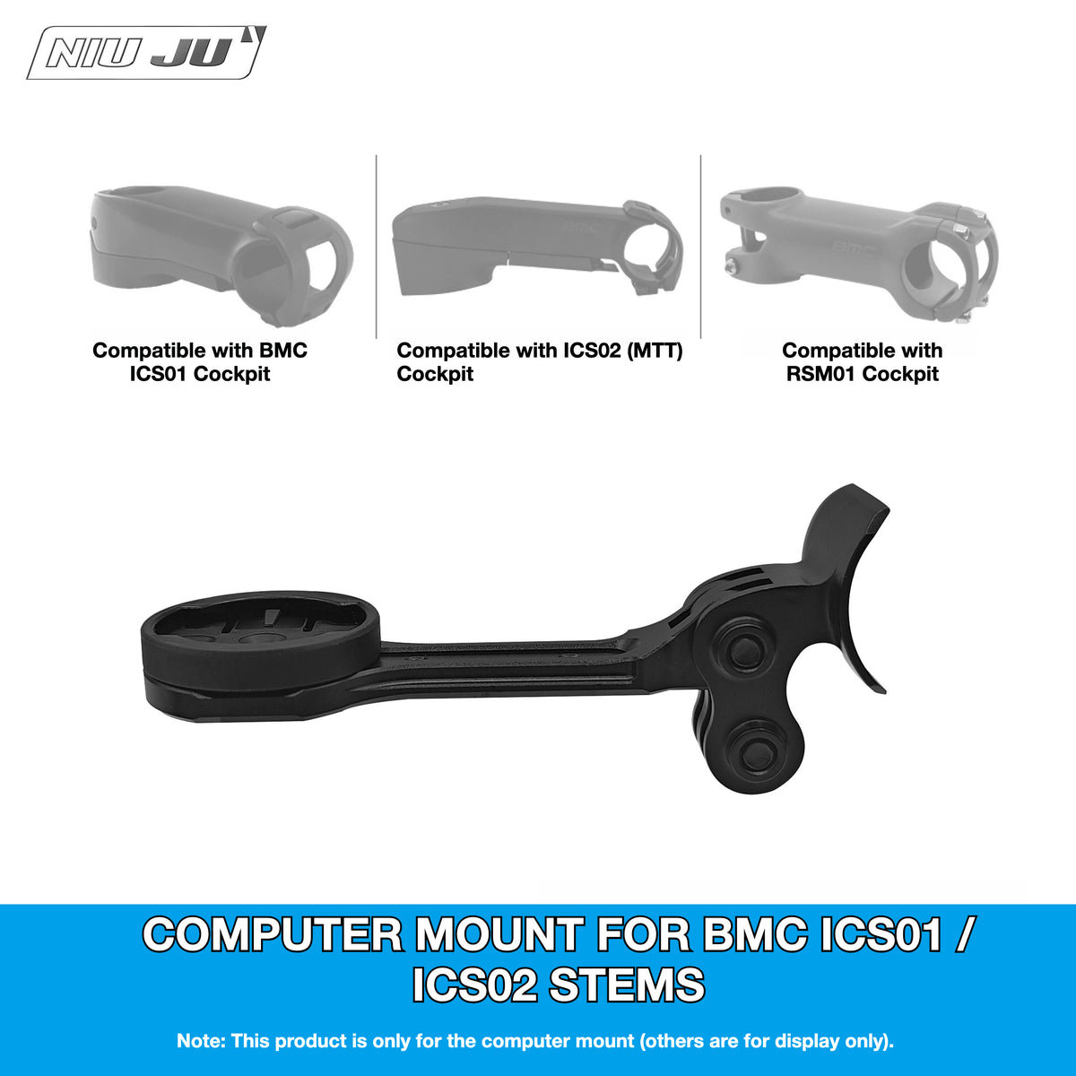 NIUJU BMC ICS01 Computer Mount | ICS02 Garmin Wahoo Mount for Teammachine SLR01 & RM01