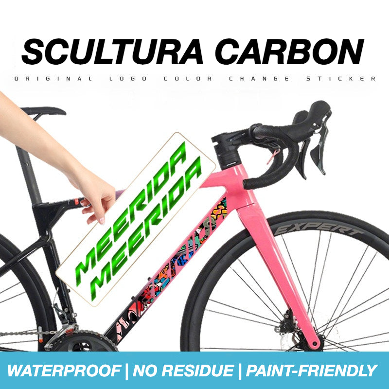Custom OEM Logo Decals for Merida Scultura Carbon Road Bike Frame | Waterproof Overlay Stickers