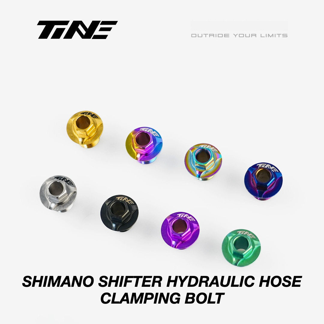 Parafuso de Fixação de Mangueira Hidráulica Shimano TiNE Titanium | Upgrade Ultraleve para Bicicleta de Estrada