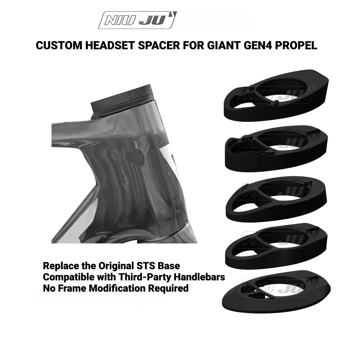 NIUJU GIANT Propel GEN4 헤드셋용 어댑터 스페이서 | 맞춤 콕핏 변환 스페이서