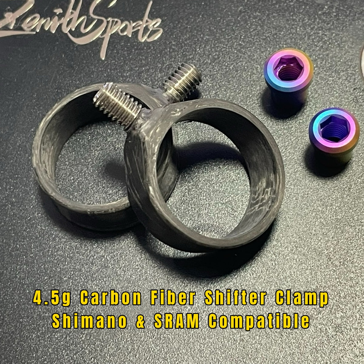 Ultralight Abraçadeira de Câmbio em Carbono｜Compatível com Shimano e SRAM｜Economia de Peso de 4,5g