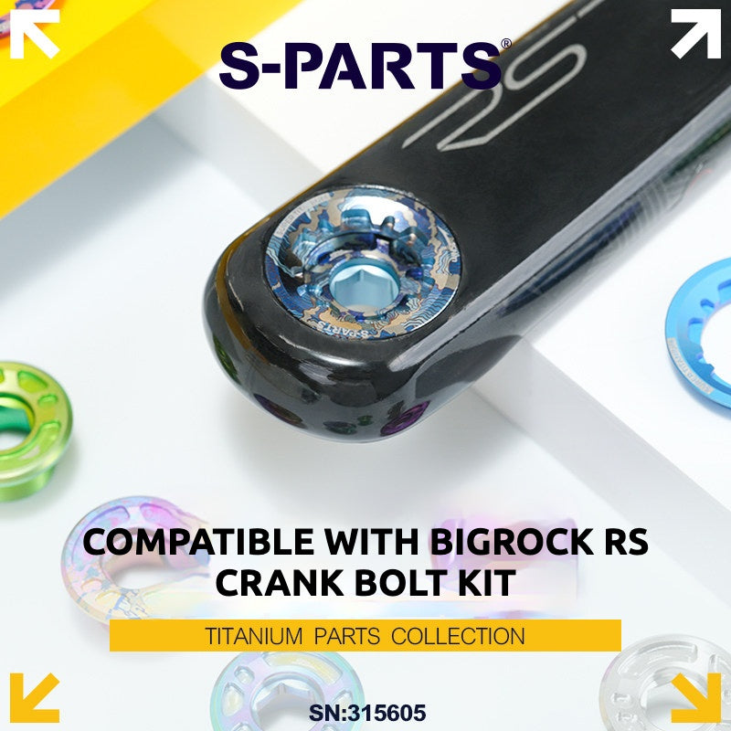 Kit de Parafuso de Manivela de Titânio S-PARTS para Upgrade Leve BIGROCK RS