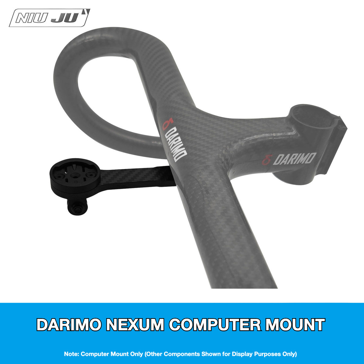 NIUJU Darimo Nexum Computer Mount | Carbon Garmin Wahoo Bryton Mount