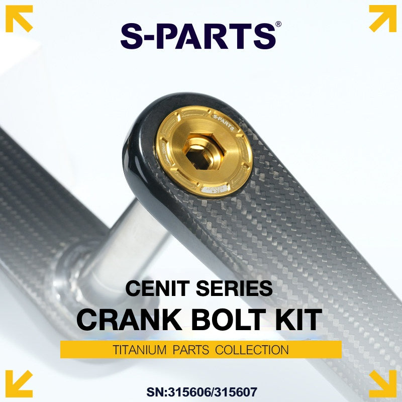 S-PARTS CENIT Titanium Crank Bolts – Lightweight Upgrade for Road & MTB