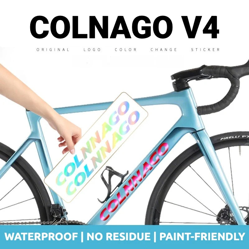 Adesivos de Logo para Quadro Colnago V4 | Etiquetas Personalizadas à Prova d'Água OEM