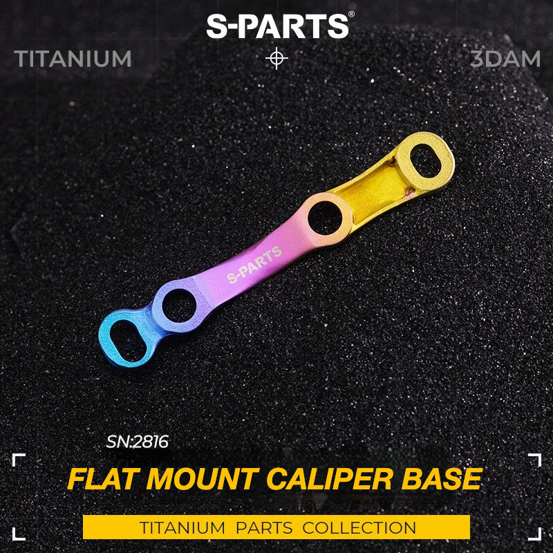 Adaptador de Freio a Disco S-PARTS Titanium para Freio Shimano R8170, Impressão 3D, Montagem Plana Frontal