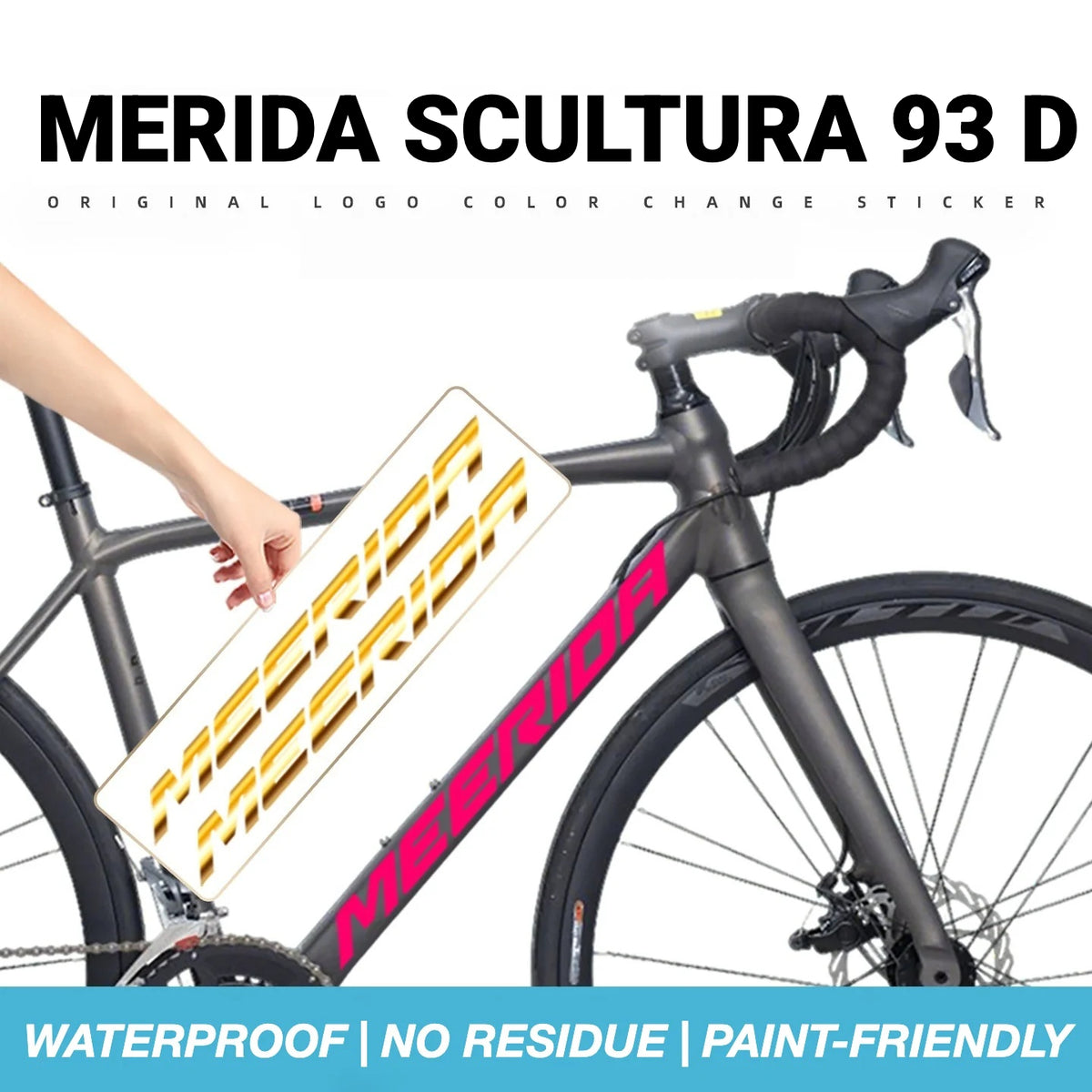 Adesivos Personalizados com Logo OEM para Quadro de Bicicleta Merida Scultura 93D | Etiquetas Protetoras à Prova d'Água