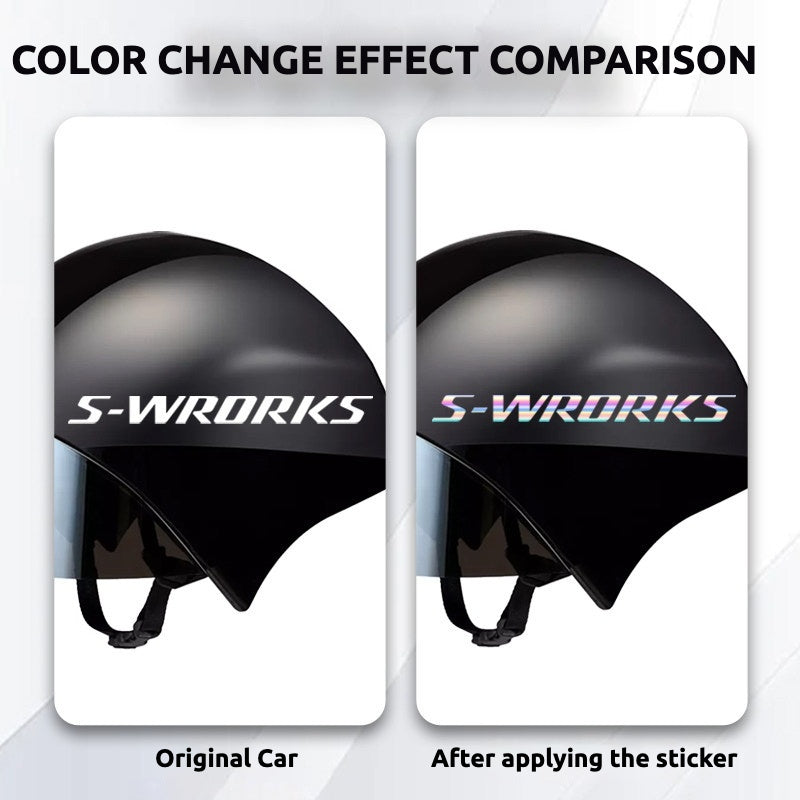 Kit de décalcomanies S-Works TT 5 pour Specialized TT / Triathlon Aero Helmet Logo Color Change