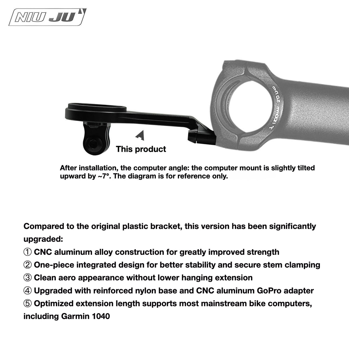Support de compteur pour potence forgée 3D Specialized pour Tarmac
