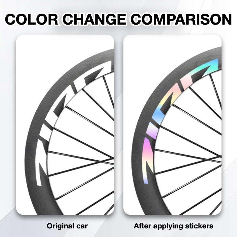 2025 ZIPP 404 Wheel Decal Sticker Kit – Waterproof Carbon Rim Logo Graphics