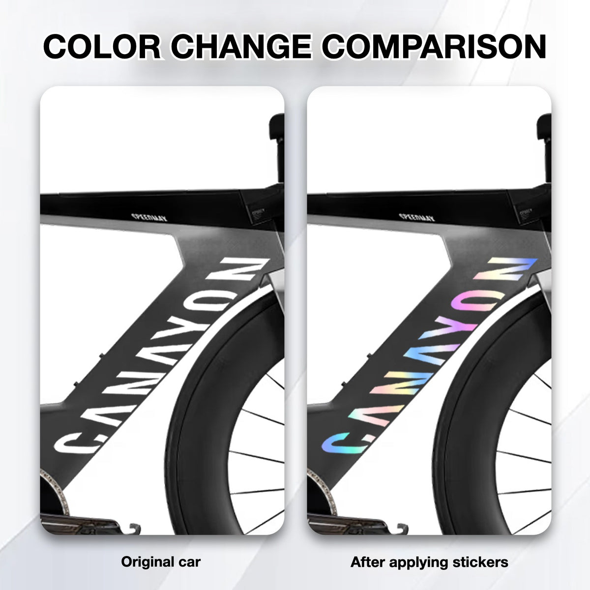 Canyon Speedermax Frame Decal Sticker Kit – Logo Cover & Color Change