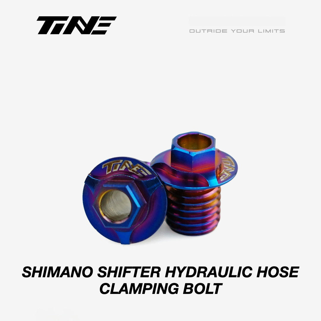 TiNE Titanium Shimano Shifter Hydraulic Hose Clamping Bolt | Ultra-Light Road Bike Upgrade
