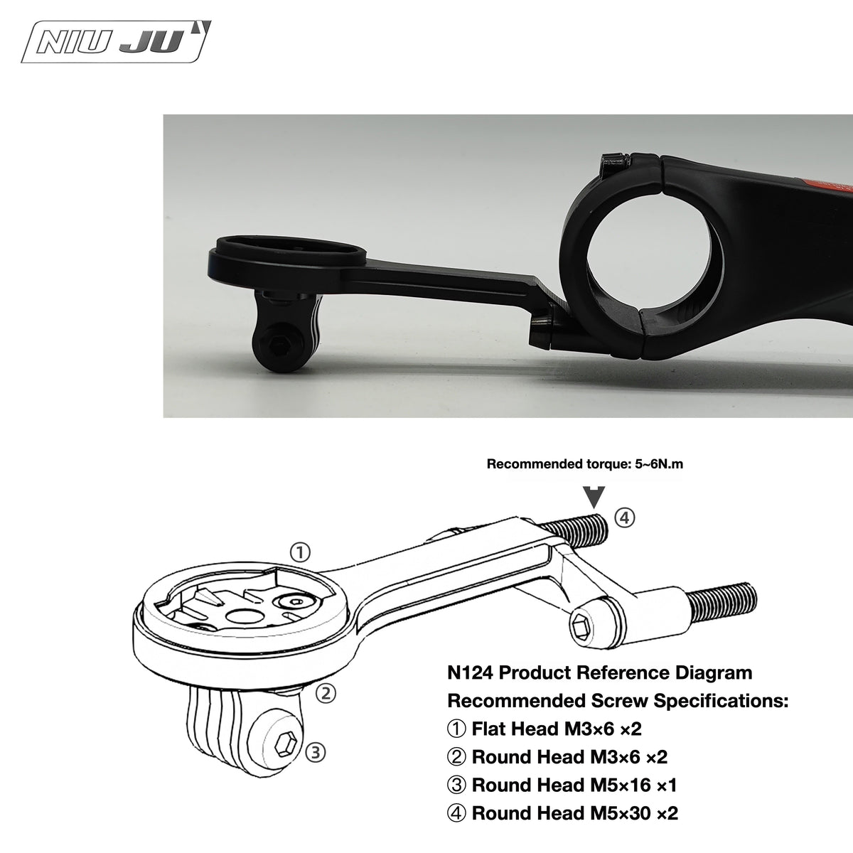 LOOK 795 Blade Aero Design Stem Aero Computer Mount Compatible with WAHOO GPS Computers