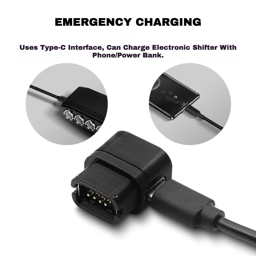 Type-C Adaptateur de Charge pour Dérailleur Arrière Shimano Di2 | Compatible R9270 / R9250 / R8170 / R8150 / R7170
