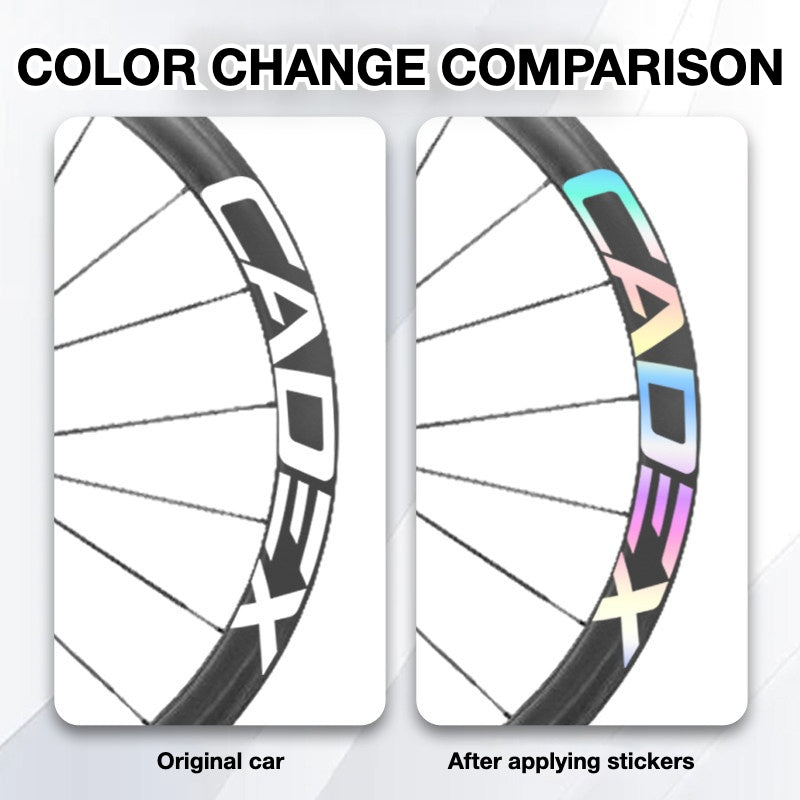 Cadex 42 Disc Wheel Decal Sticker Kit – Premium Logo Cover & Color Change