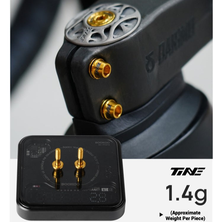 TiNE Parafusos de Liga de Titânio para DARIMO Nexum Drag Guidão Integrado – Parafusos de Suporte M4×16 Leves (8 Cores)