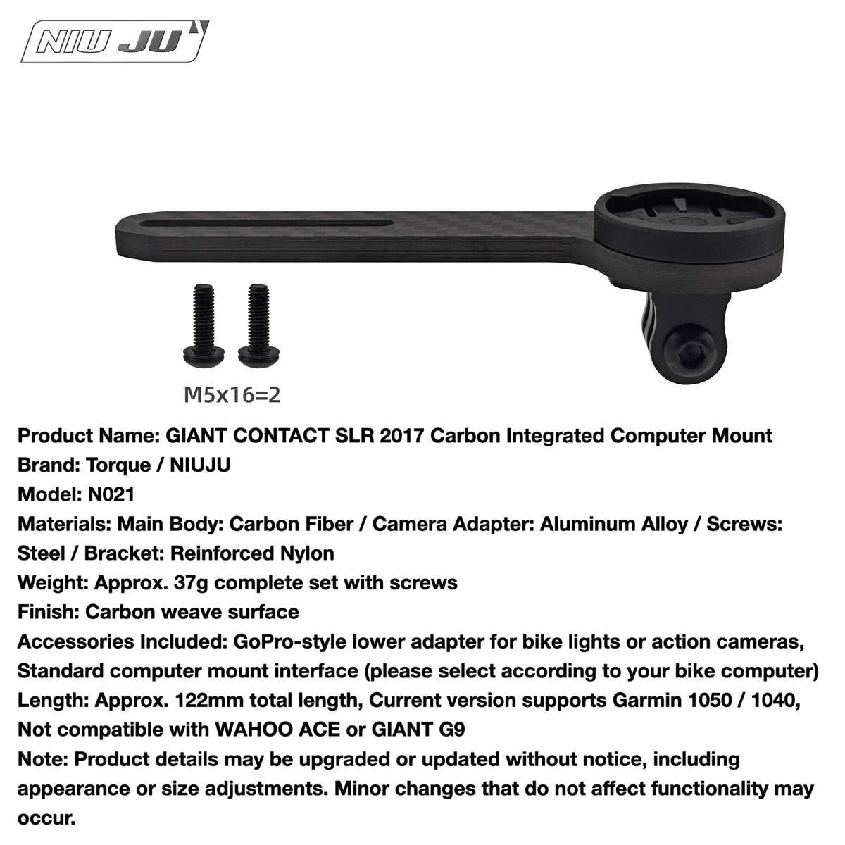 GIANT CONTACT SLR 2017 Integrated Computer Mount