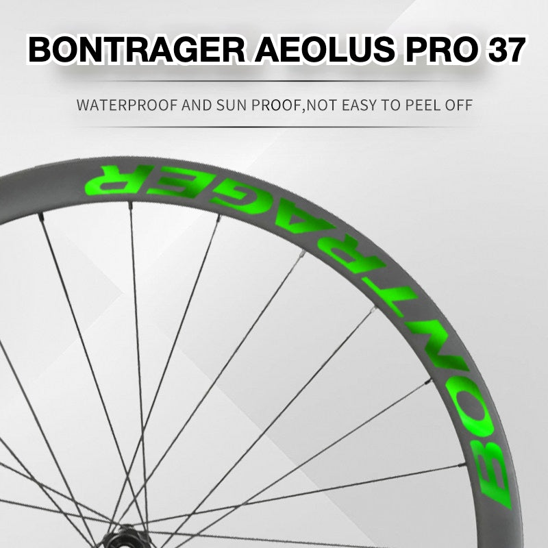 Bontrager Aeolus Pro 37 Wheel Decal Kit | Carbon Road Bike Rim Sticker Set