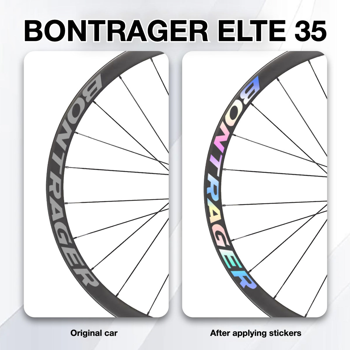 Bontrager ELITE 35 Wheel Decal Sticker Kit – TREK Carbon Wheel Rim Graphics