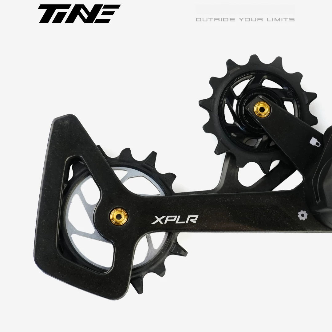 TiNE TC4 Titanium Derailleur Cage Bolt for SRAM RED XPLR | Lightweight CNC Upgrade