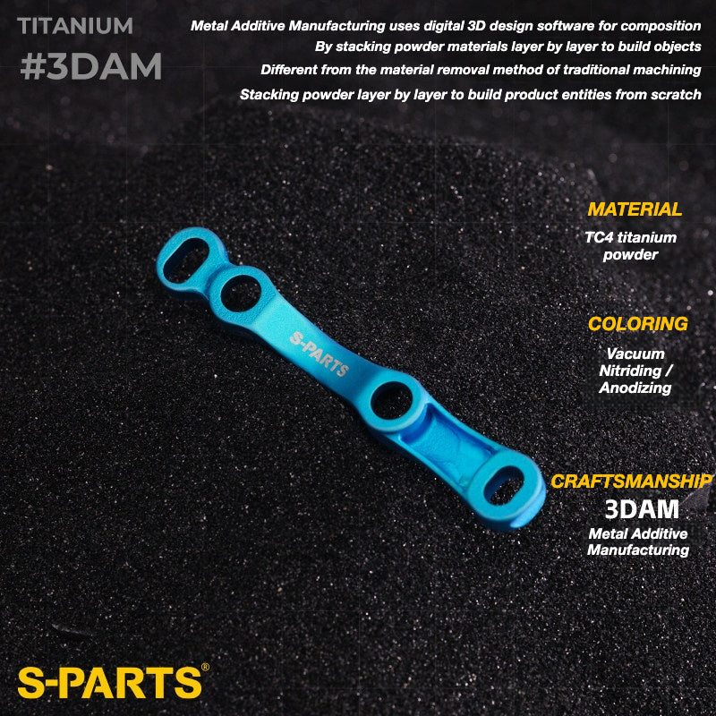 Adaptador de Freio a Disco S-PARTS Titanium para Freio Shimano R8170, Impressão 3D, Montagem Plana Frontal