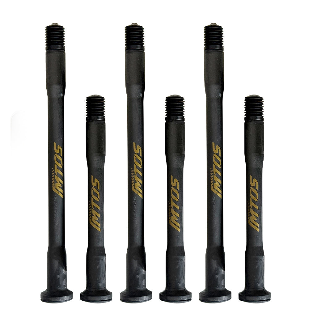 Eixo Passante Ultra-Leve de Carbono IMTOS 25–28g para Bicicletas de Estrada | Universal P1.0 / P1.5 / P1.75