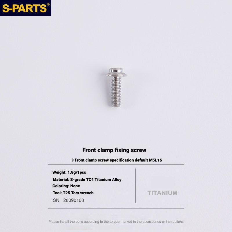 S-PARTS Road Bike Disc Brake Titanium Alloy Screw Set for SRAM RED Force Rival 12-speed AXS