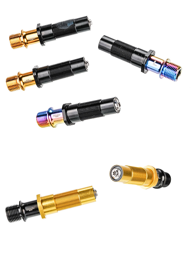 Kit de Eixo de Pedal Chaser Titanium para Shimano R550 / 105 R7000 / Ultegra R8000 / XT M8000 | Atualização Ultra-Leve 69g–73g