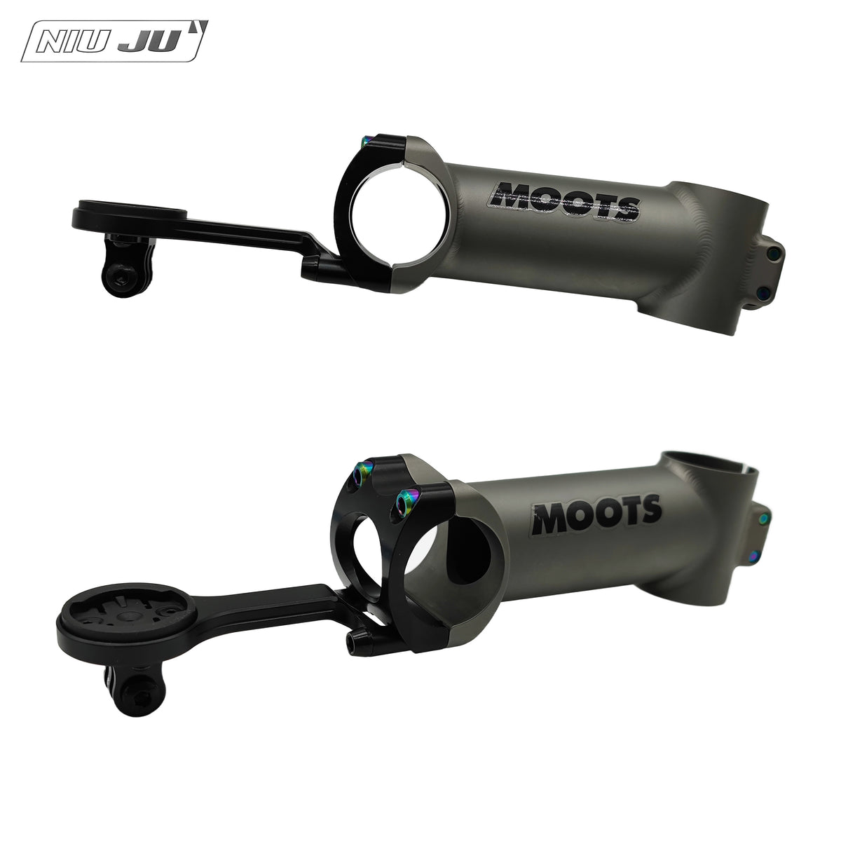 NIUJU Computer Mount for MOOTS Road Bike Stem | CNC Garmin Wahoo Extension Mount