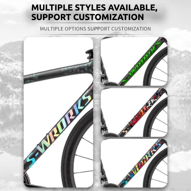Specialized S-Works Aethos Frame Logo Cover Decal Sticker | Waterproof Custom Lightweight Road Bike Frame Decal