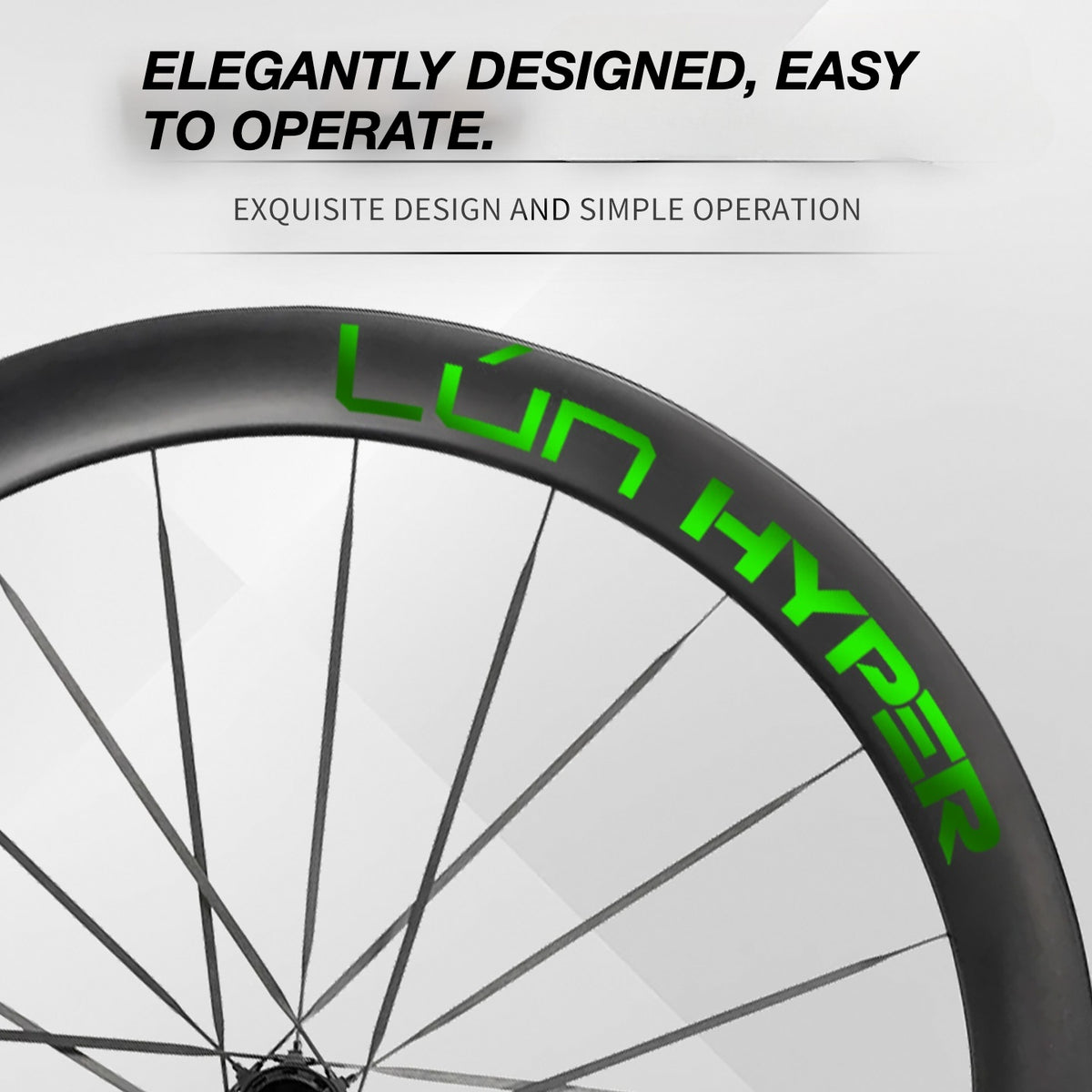 Autocollants Logo Infinity pour Roues Lún HYPER 5 D50 Gen 5 | Stickers Jante Étanche (Jeu Complet pour Deux Roues + Stickers de Rechange Inclus)
