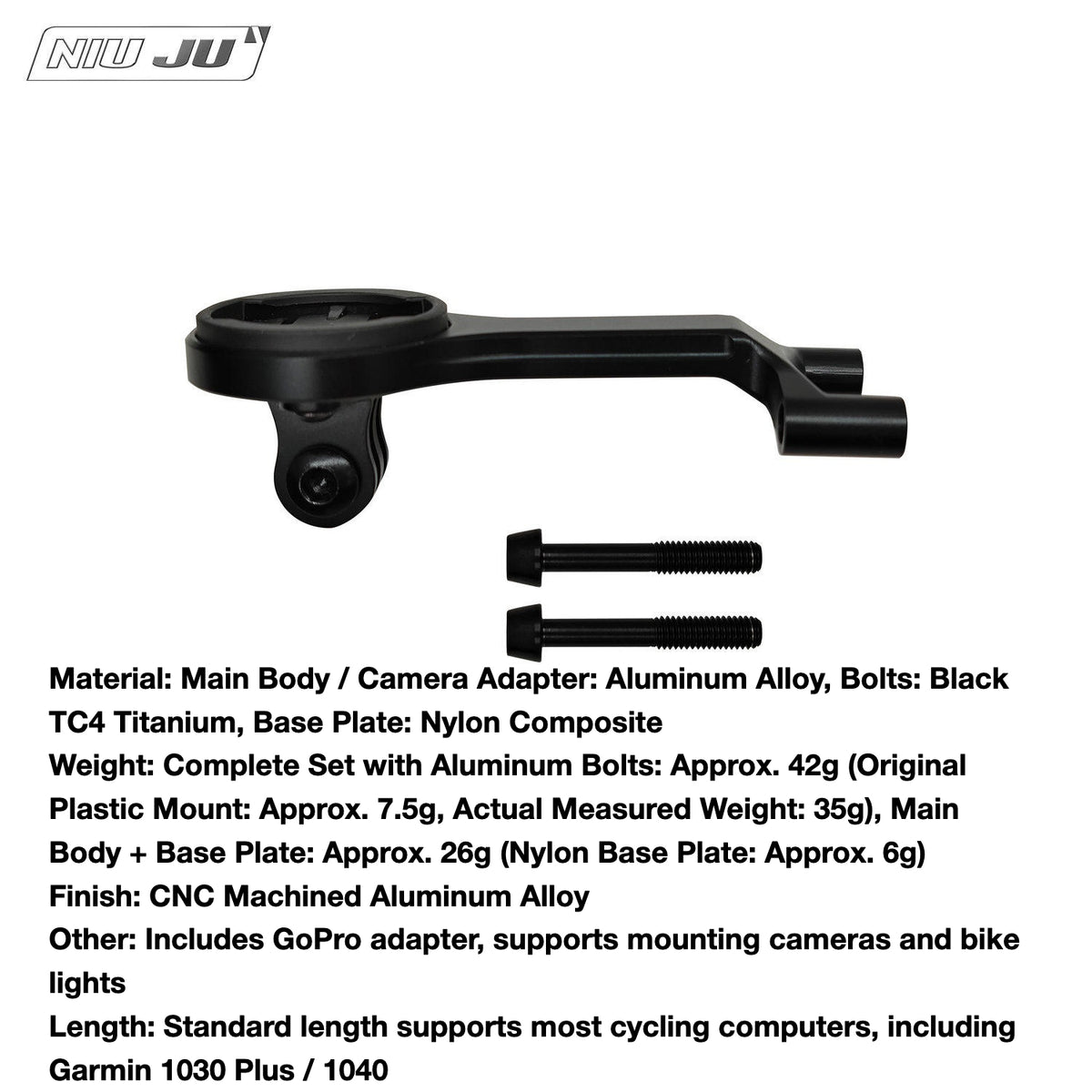 Computer Mount | Titanium Bike Computer Mount for New Giant Propel