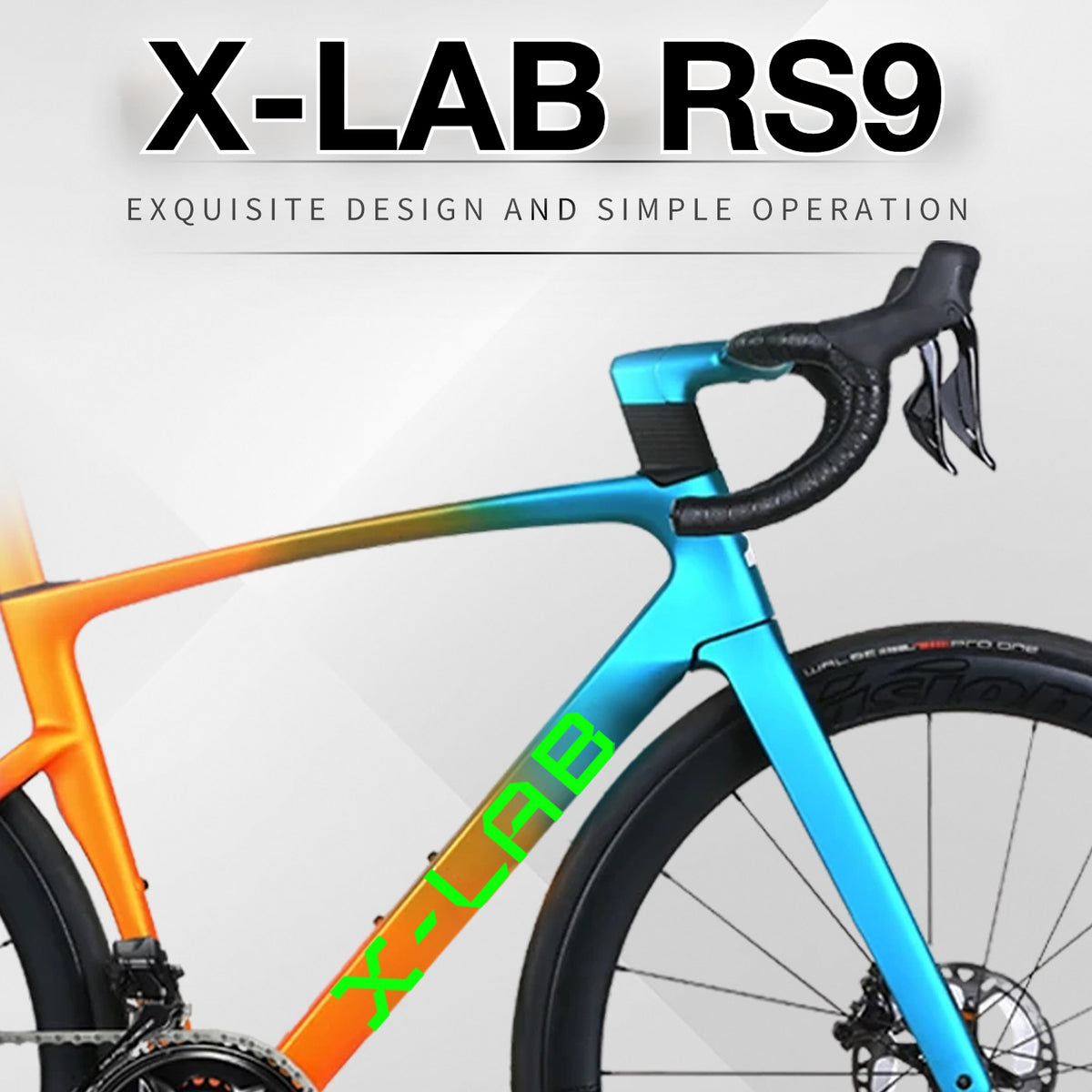 XDS X-LAB RS9 Road Bike Frame Decals | Waterproof Custom Logo Replacement Stickers