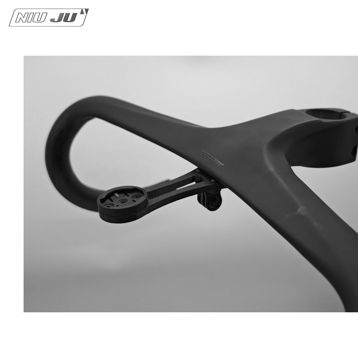 TOCCAY Carbon Computer Mount for Integrated Cockpits | GoPro Garmin Wahoo Compatible Extension Mount