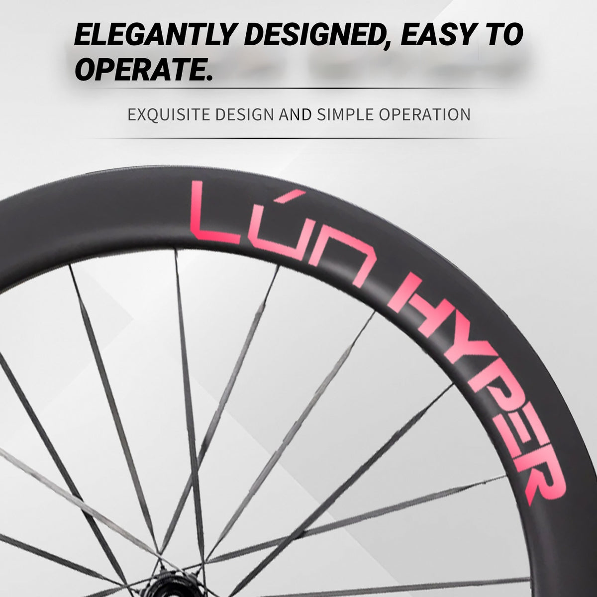 Autocollants Logo Infinity pour Roues Lún HYPER 5 D60 Gen 5 | Autocollants de Jante Imperméables (Jeu Complet pour Deux Roues + Autocollants de Rechange Inclus)