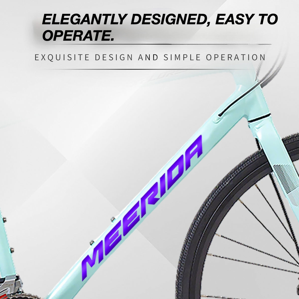Custom OEM Logo Decals for Merida Explorer 300 / 500 Flat Bar Road Bike Frame | Waterproof Overlay Stickers