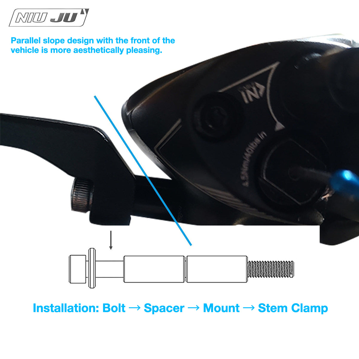 Titanium Computer Mount for Giant PCR LTD CD Disc Brake Bikes | Garmin & Wahoo Compatible