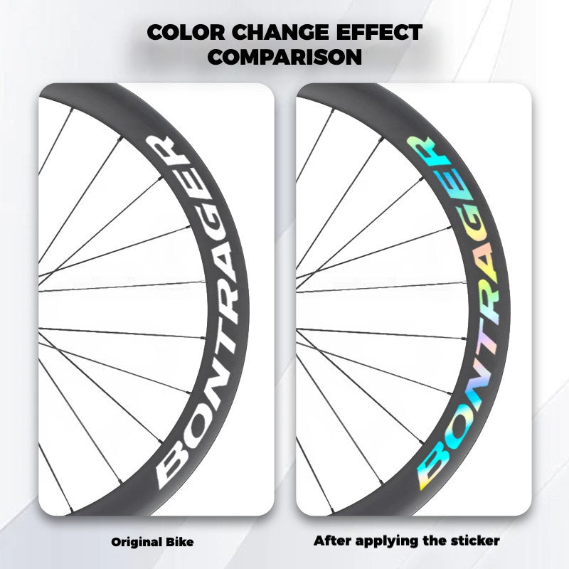 Bontrager Aeolus RSL 51 Decal Stickers | Custom Carbon Rim Decals for Trek Wheelset | Waterproof Vinyl