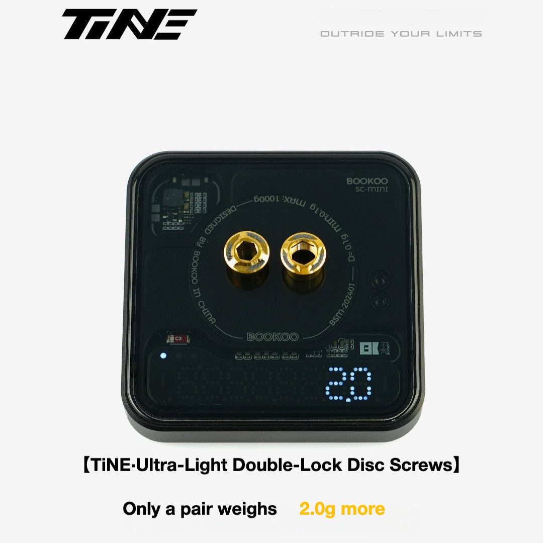 TiNE Titanium Double Chainring Bolts – Ultra-Light 2.0g Road Bike Upgrade Hardware