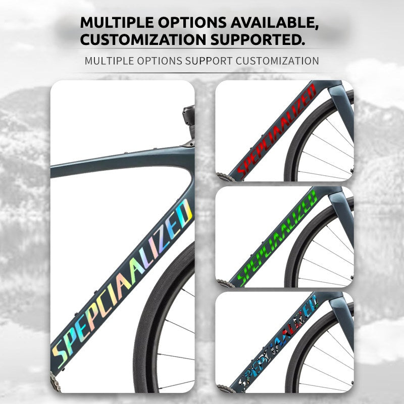 Specialized Roubaix SL8 Frame Logo Cover Decal Sticker | Waterproof Custom Road Bike Frame Decal