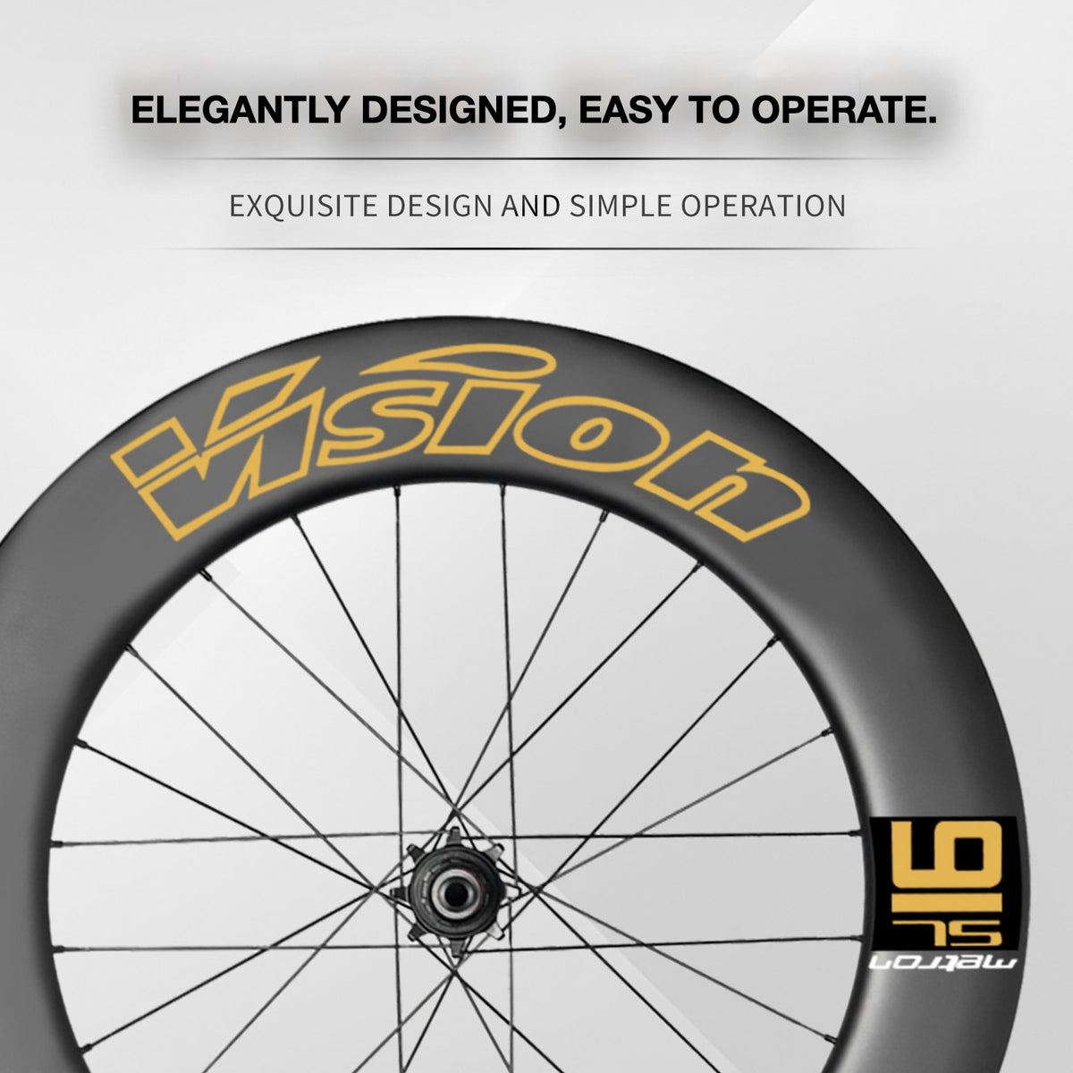 VISION METRON SL91 Single Wheel Decal Kit | Aero Carbon Rim Graphics