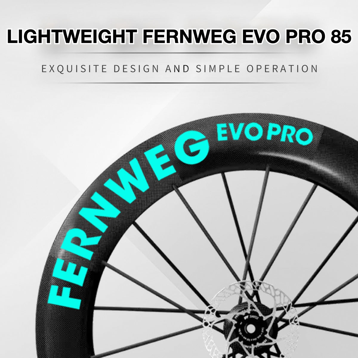 Lightweight Fernweg EVO Pro 85 Wheel Decal Sticker Kit – Logo Cover & Color Change