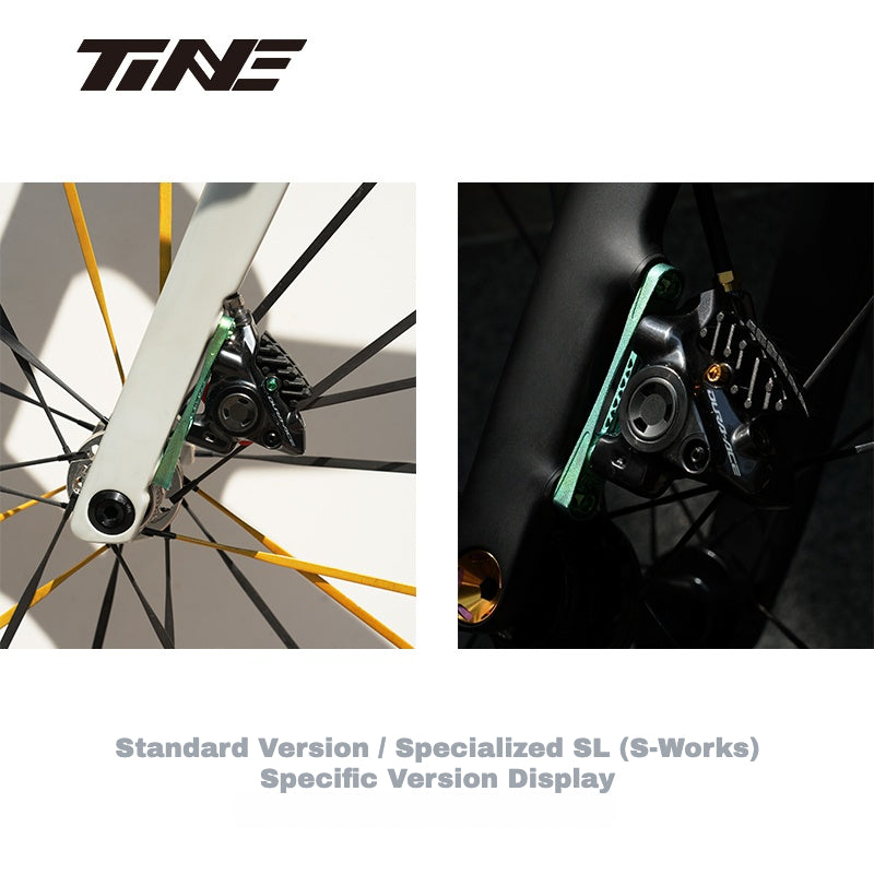 TiNE Ultra-Lightweight Titanium Disc Brake Mount – Standard & SL8 SL9-Specific Versions