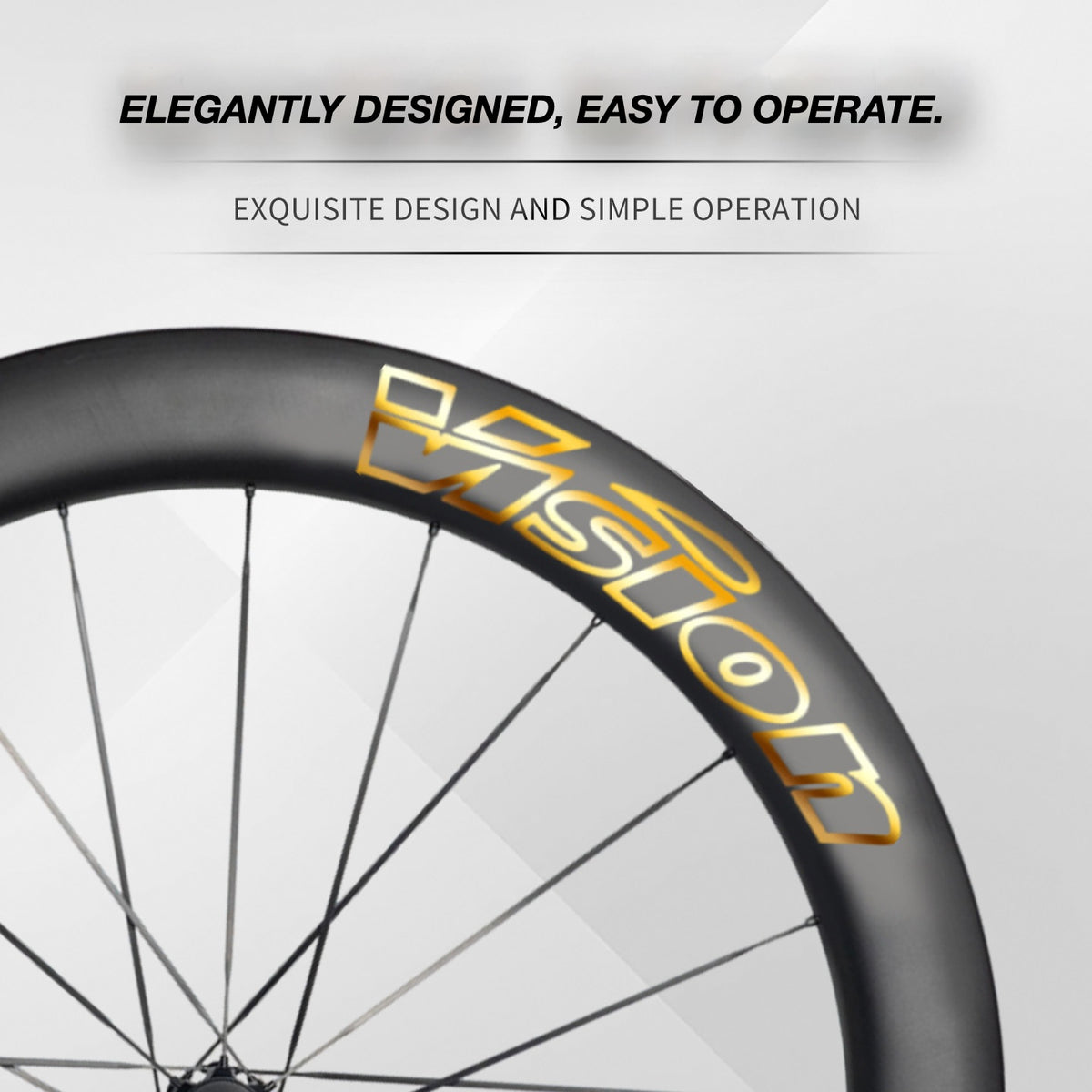 Custom Decal Kit for VISION METRON 60 RS Wheels | Road Bike Carbon Wheel Rim Wrap Stickers(Complete Wheelset Decal Kit + Spare Set)