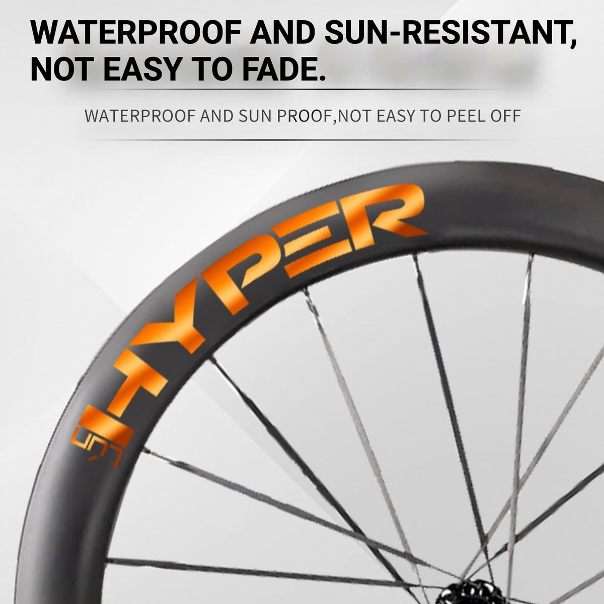 Infinity Logo Decals for Lún HYPER 3 D67 Gen 3 Wheelset | Waterproof Rim Overlay Stickers（Complete Decal Set for Two Wheels + Spare Decals Included）