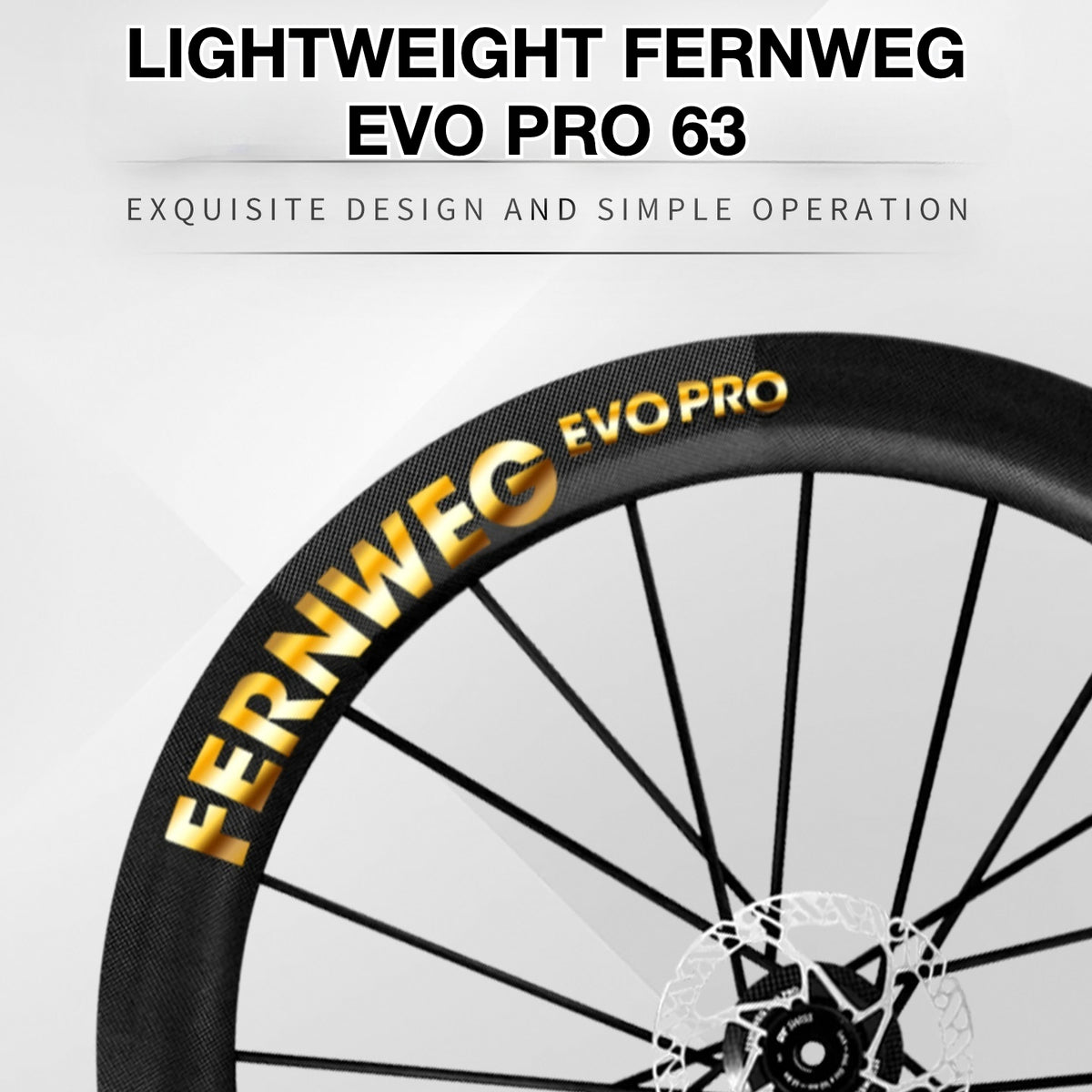 Lightweight Fernweg EVO Pro 63 Wheel Decal Sticker Kit – Logo Cover & Color Change